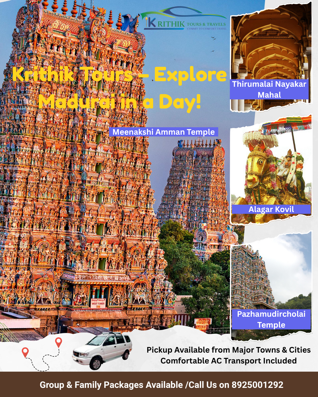 Krithik Tours – Explore Madurai in a Day!